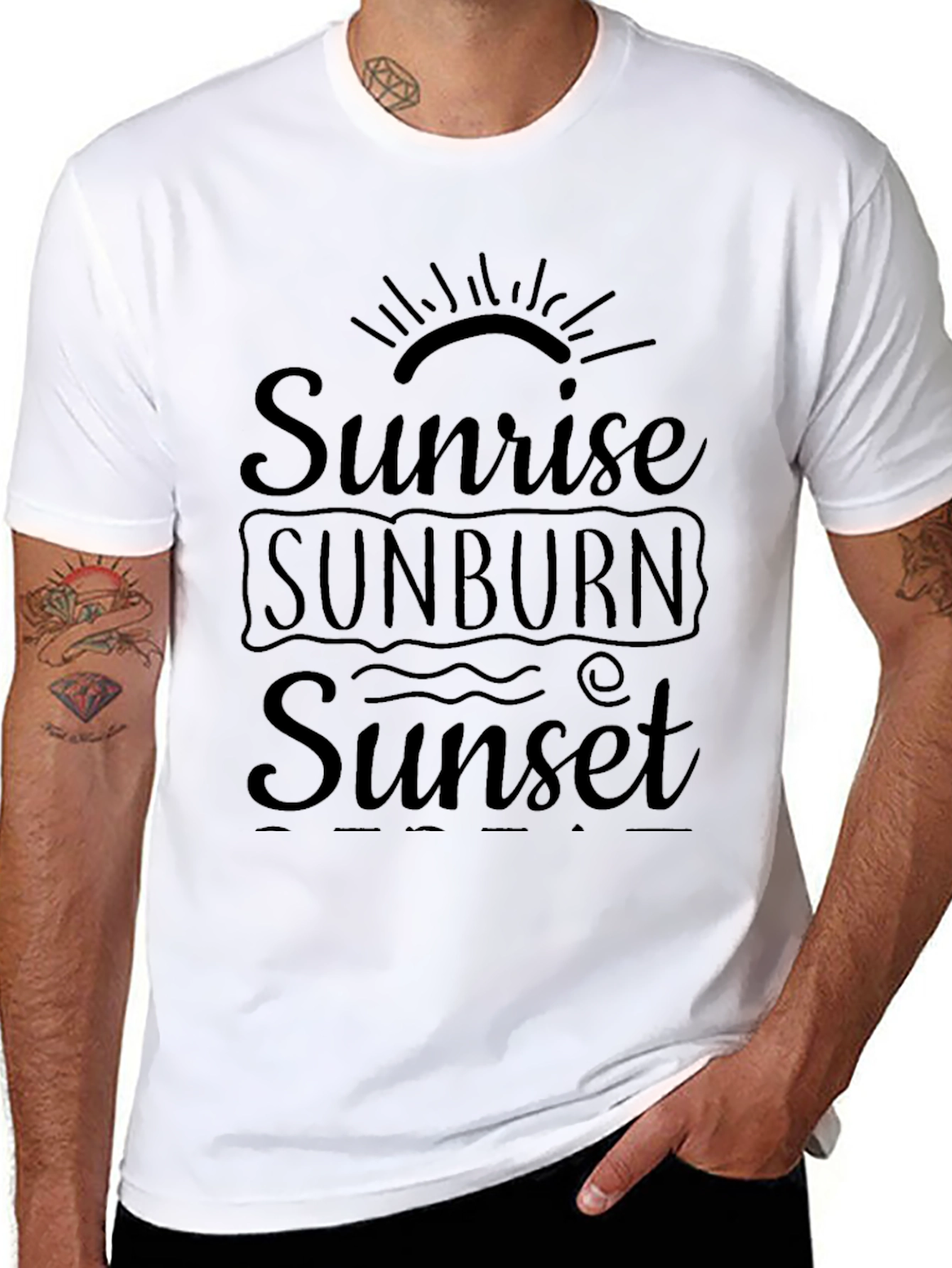 Sunrise Sunburn Sunset Graphic Tee