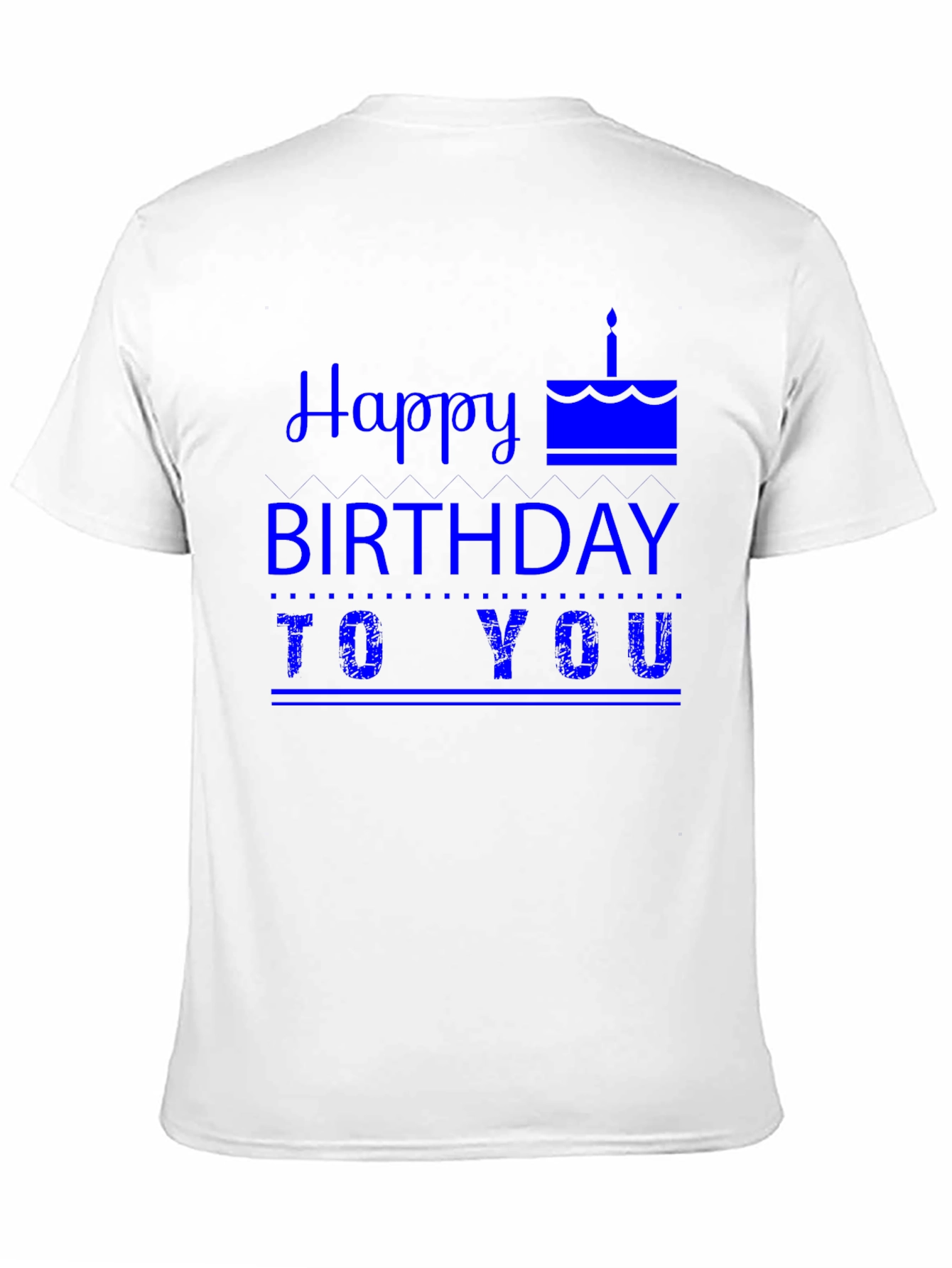 Happy Birthday Graphic Tee - Mens Black T-Shirt