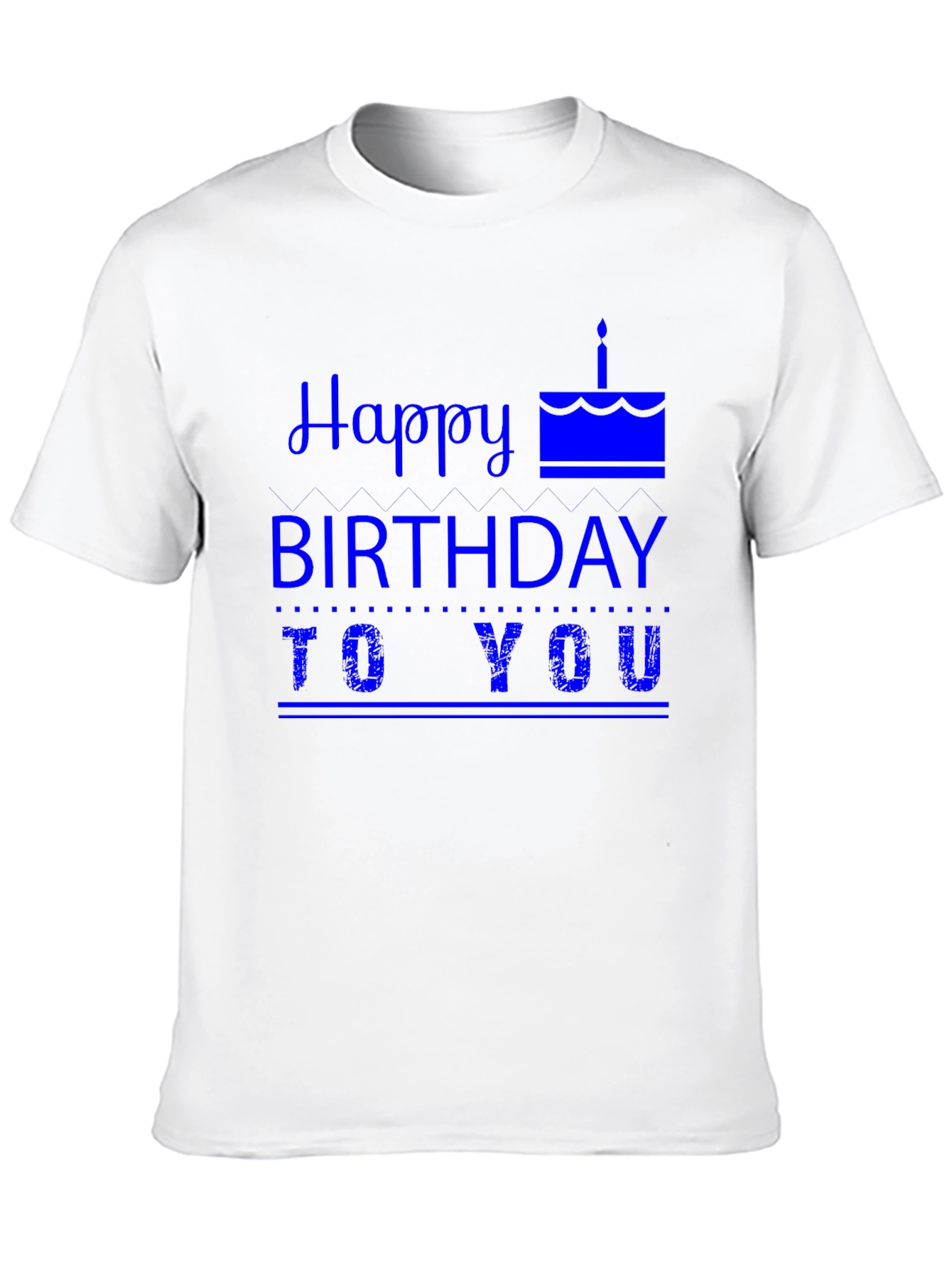 Happy Birthday Graphic Tee - Mens Black T-Shirt