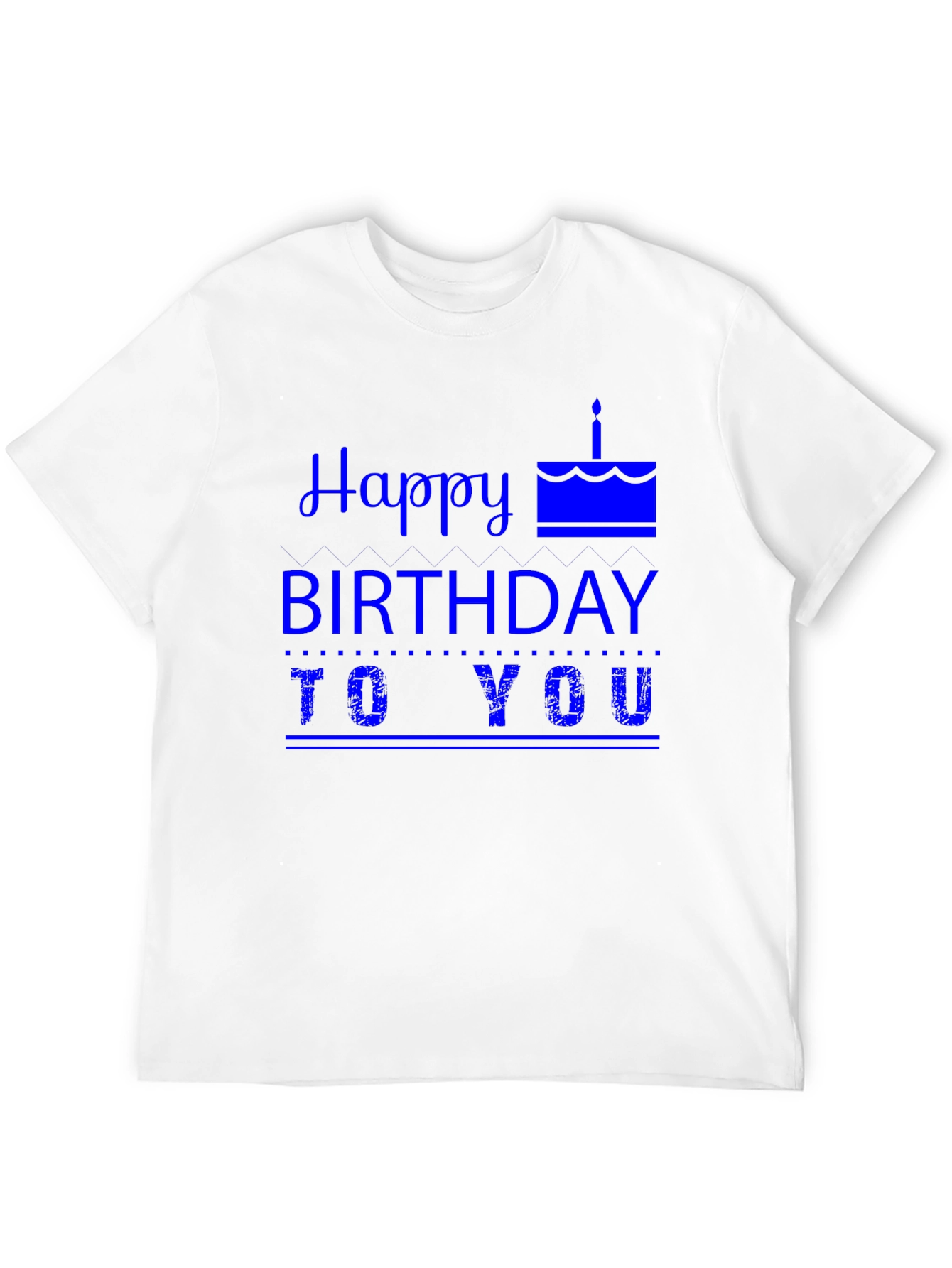 Happy Birthday Graphic Tee - Mens Black T-Shirt