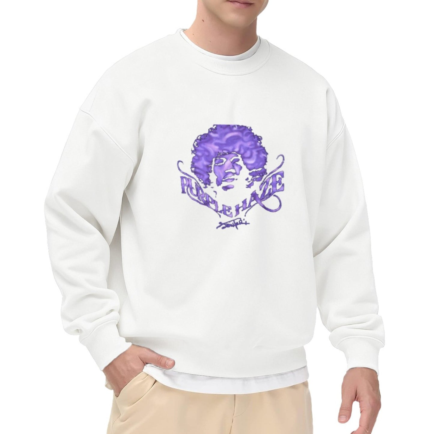 Iconic "Purple Haze" Jimi Hendrix Graphic Sweatshirt (Unisex)