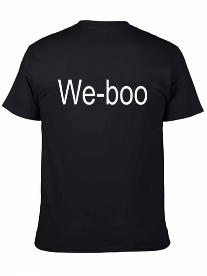 We-boo Graphic Tee - Black Casual T-Shirt