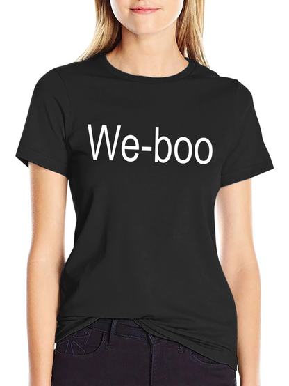 We-boo Graphic Tee - Black Casual T-Shirt