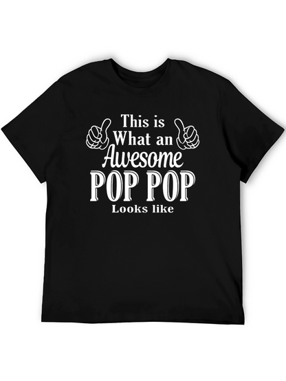 Awesome Pop Pop T-Shirt Gift for Grandfather