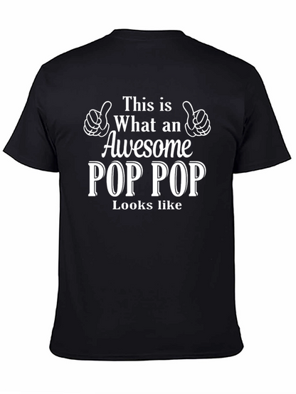 Awesome Pop Pop T-Shirt Gift for Grandfather