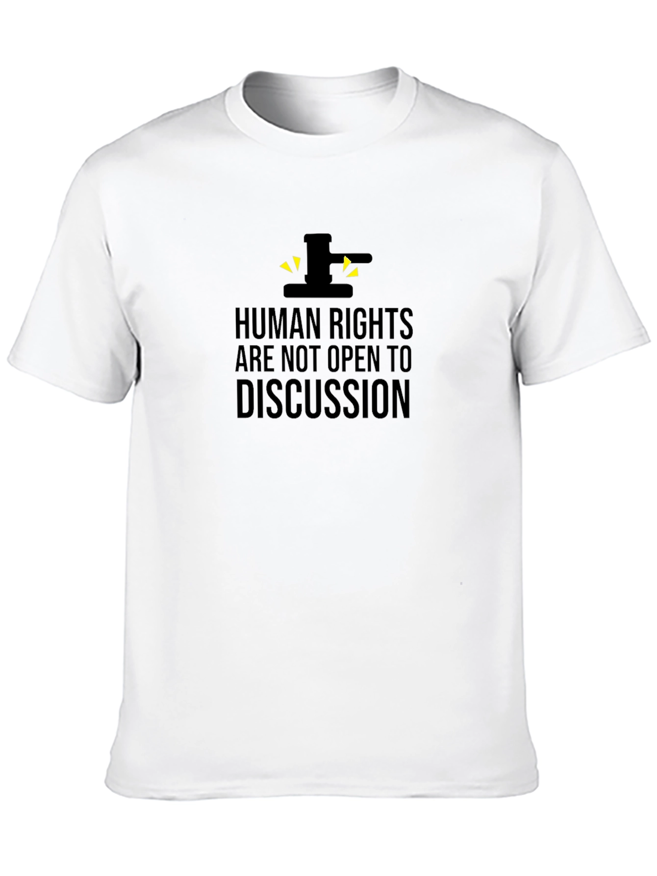 Human Rights T-Shirt - Black Crew Neck Activism Tee