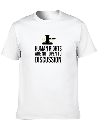 Human Rights T-Shirt - Black Crew Neck Activism Tee