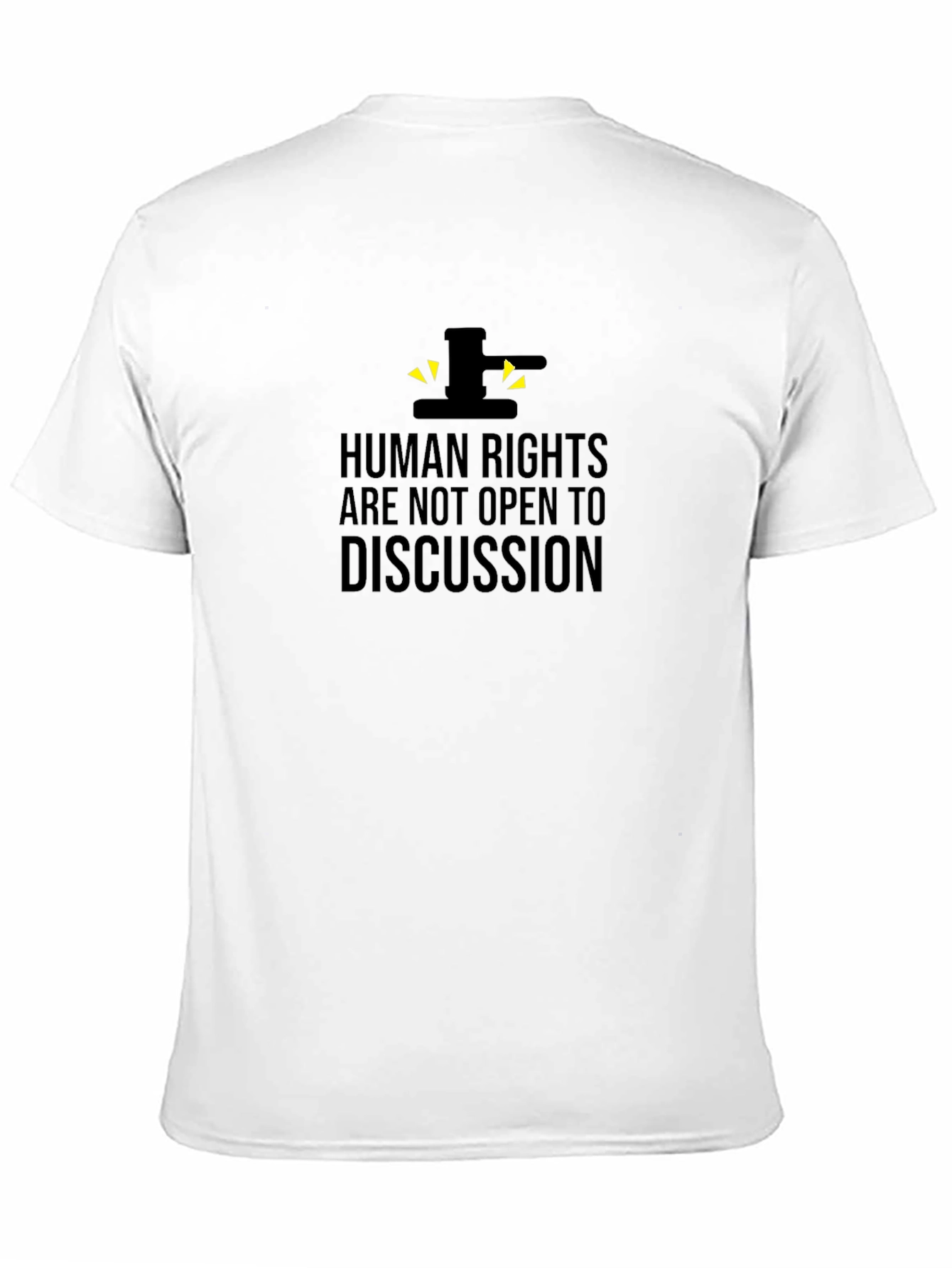 Human Rights T-Shirt - Black Crew Neck Activism Tee