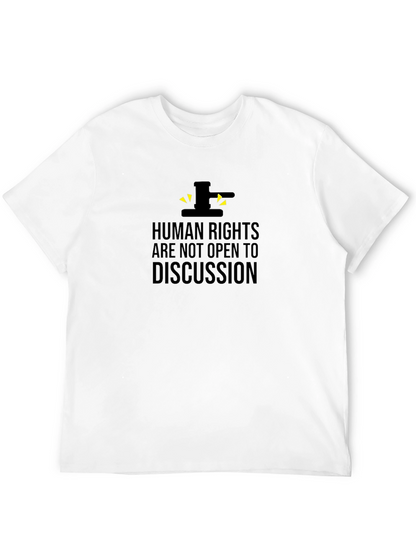 Human Rights T-Shirt - Black Crew Neck Activism Tee