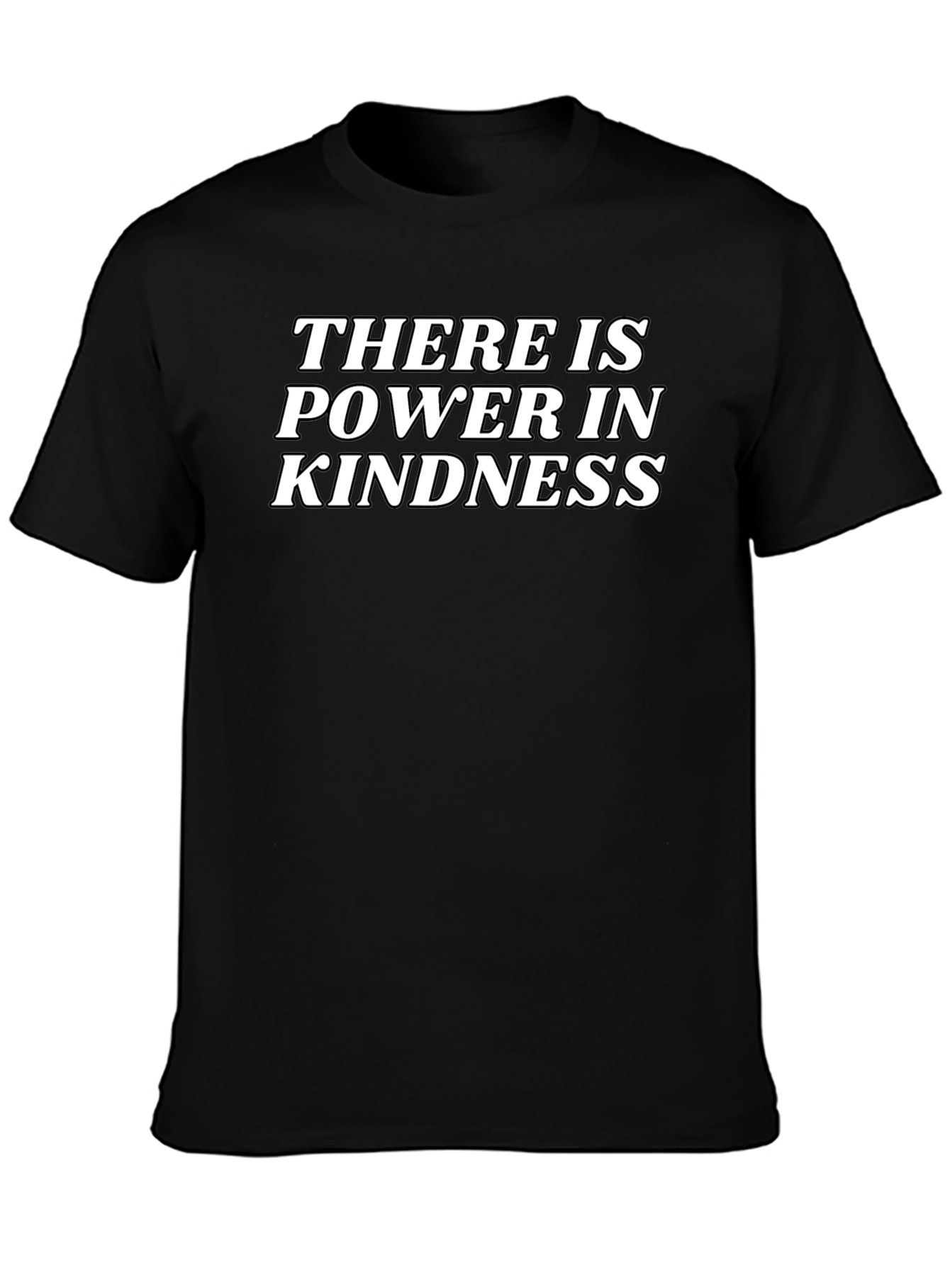 Power in Kindness Black Graphic T-Shirt