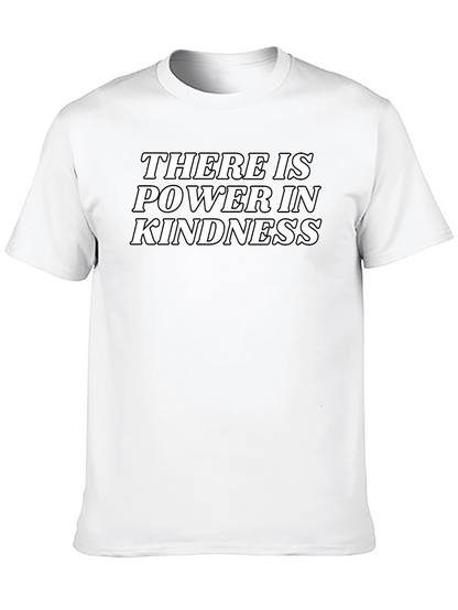 Power in Kindness Black Graphic T-Shirt