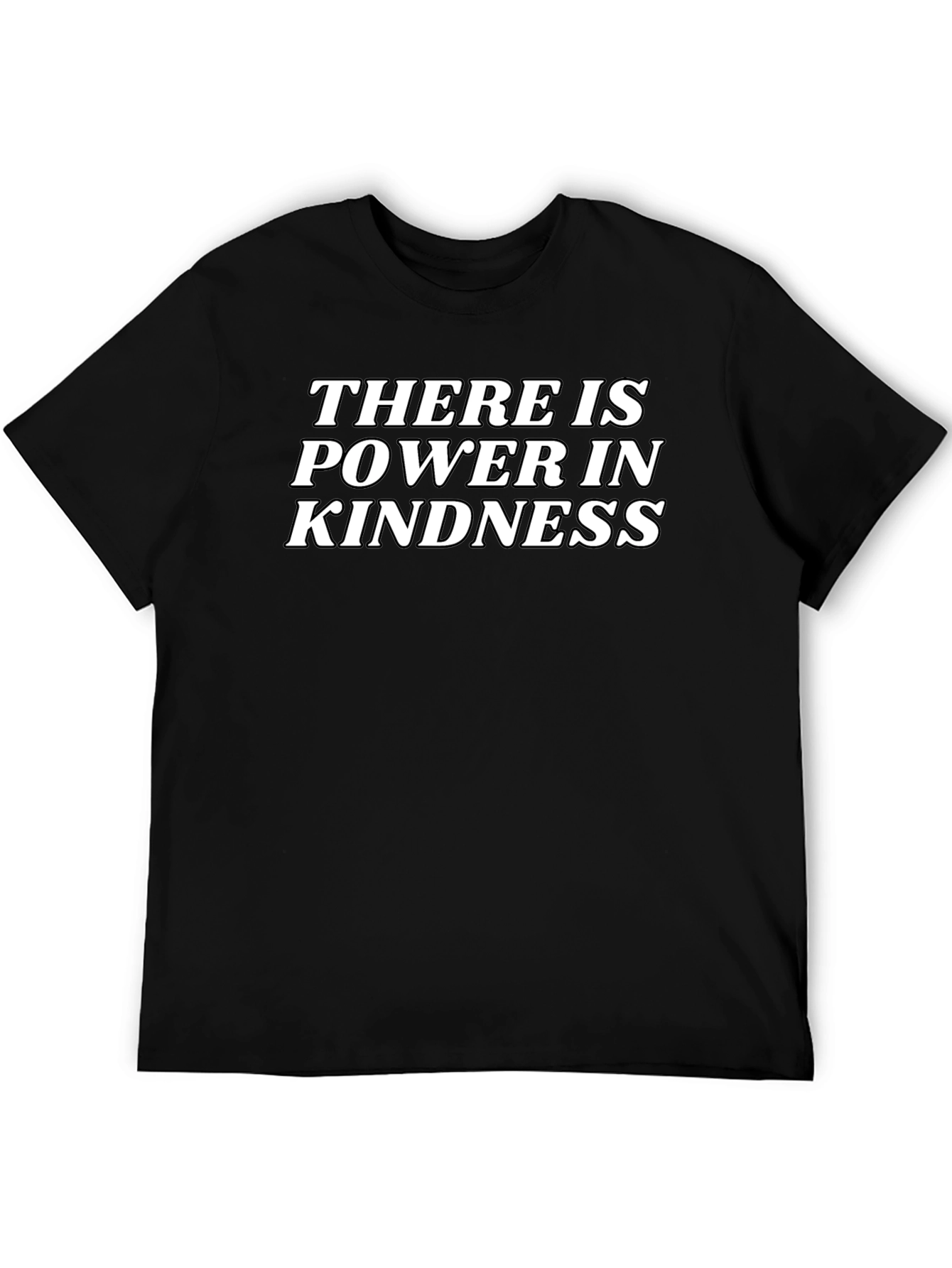 Power in Kindness Black Graphic T-Shirt