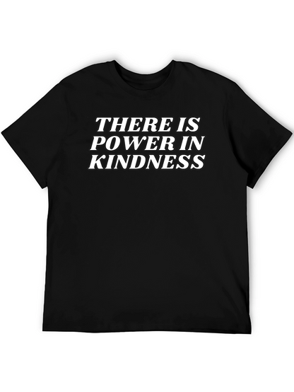 Power in Kindness Black Graphic T-Shirt
