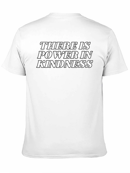 Power in Kindness Black Graphic T-Shirt