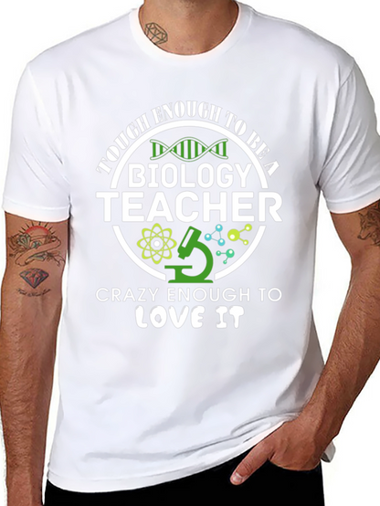 Tough Enough Biology Teacher Graphic Tee