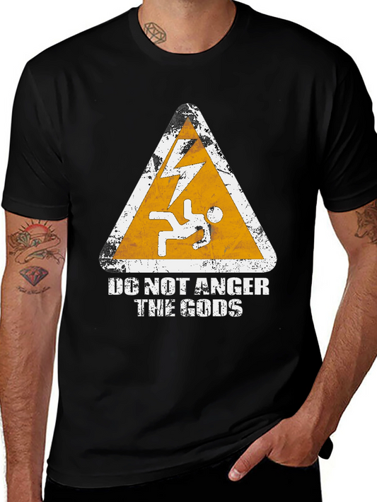 Do Not Anger the Gods Graphic Tee - Black