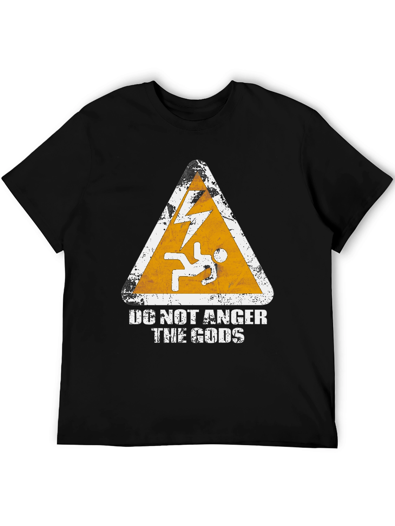 Do Not Anger the Gods Graphic Tee - Black