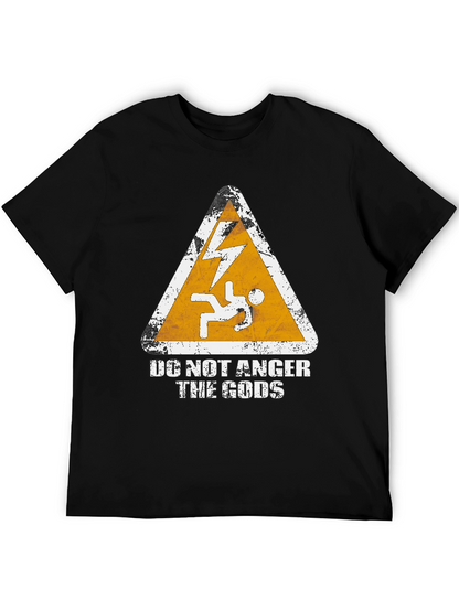 Do Not Anger the Gods Graphic Tee - Black
