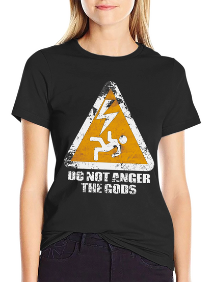Do Not Anger the Gods Graphic Tee - Black