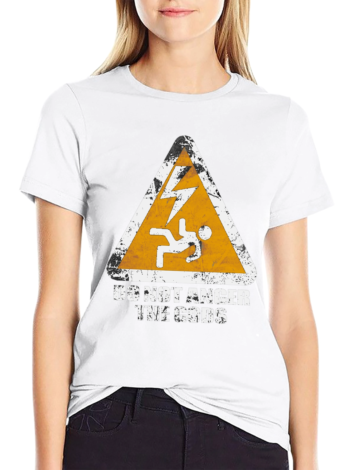 Do Not Anger the Gods Graphic Tee - Black