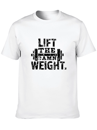 Lift the Damn Weight T-Shirt - Black Fitness Tee