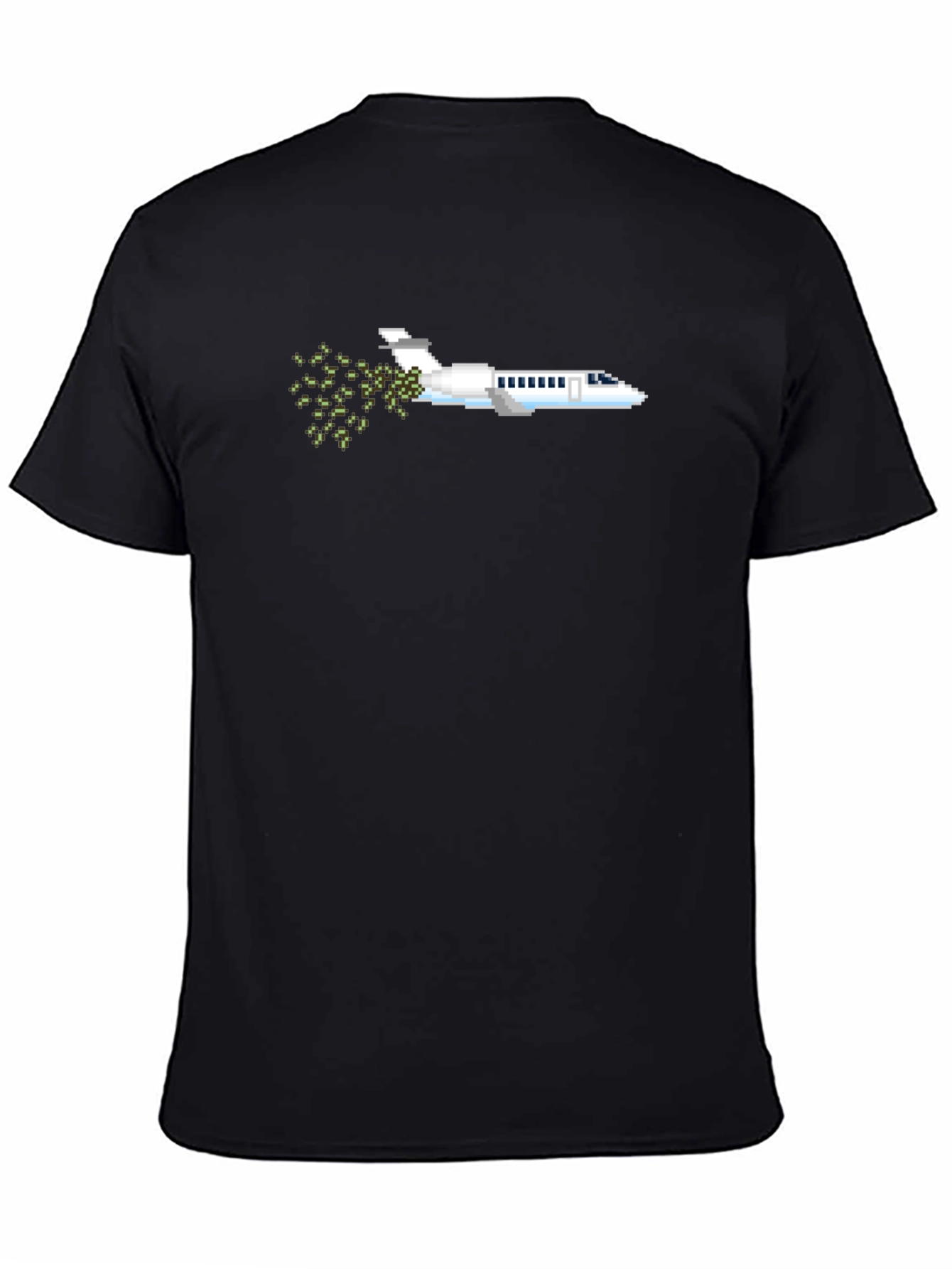 Pixel Art Airplane T-Shirt - Retro Gaming Tee