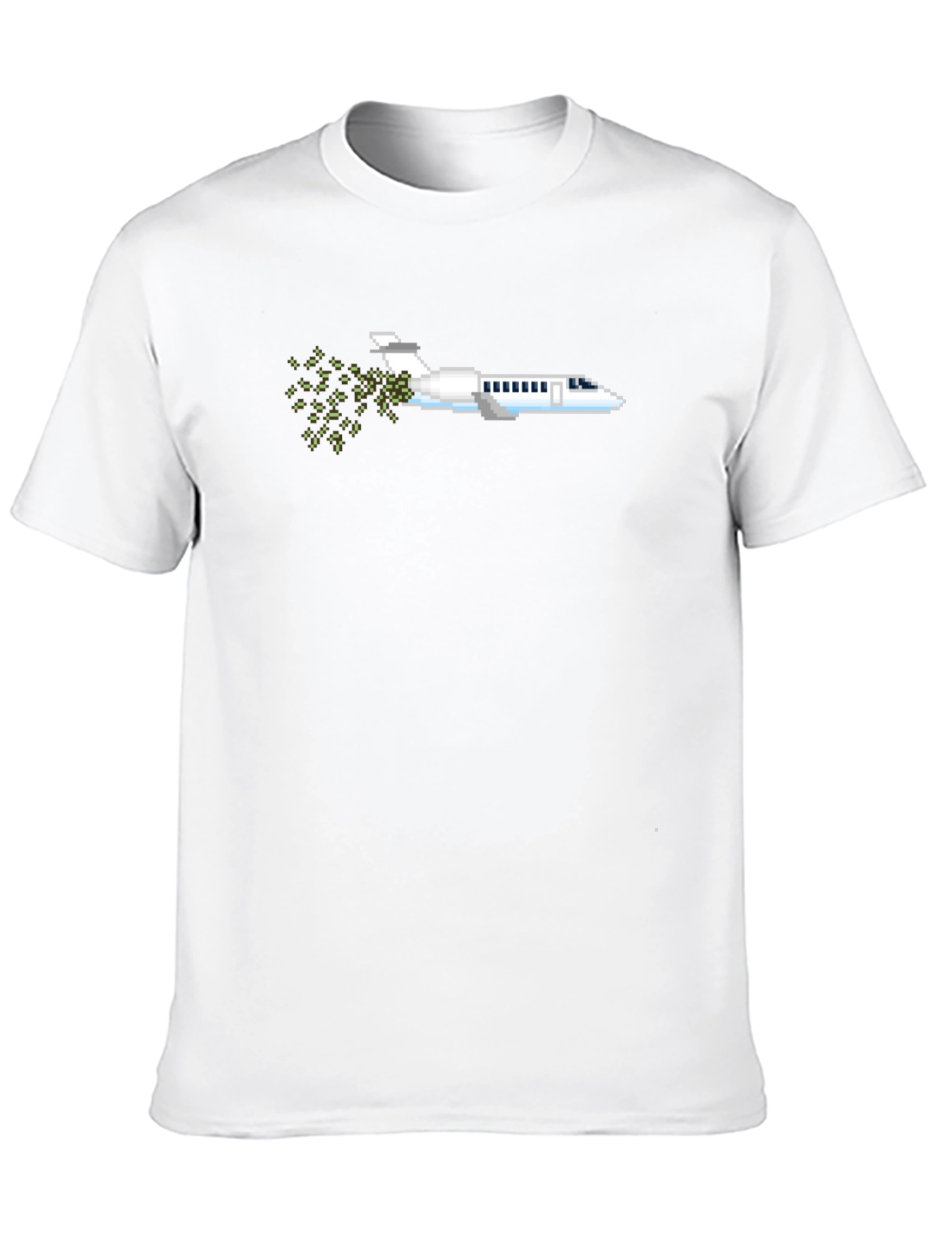 Pixel Art Airplane T-Shirt - Retro Gaming Tee