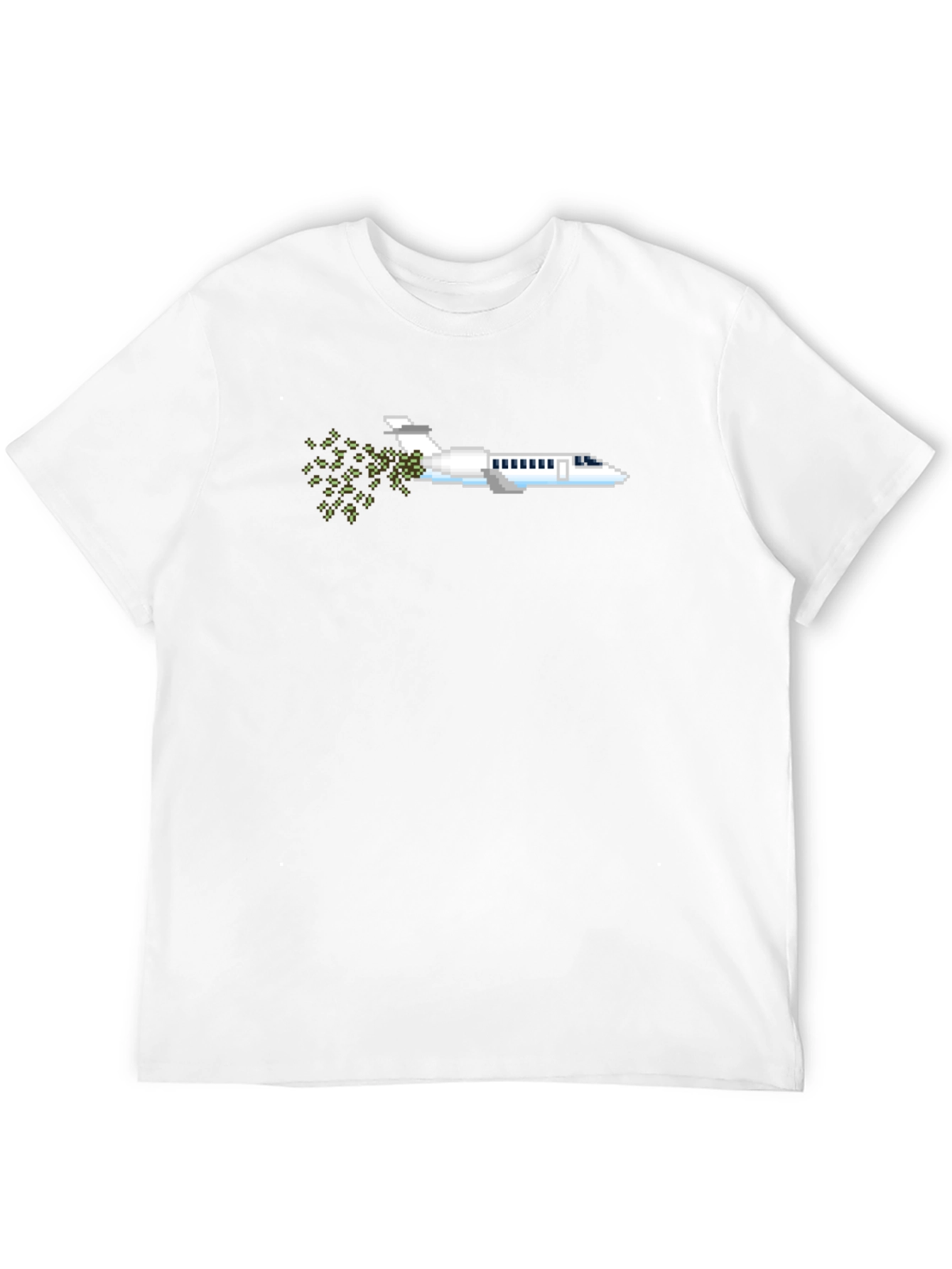 Pixel Art Airplane T-Shirt - Retro Gaming Tee