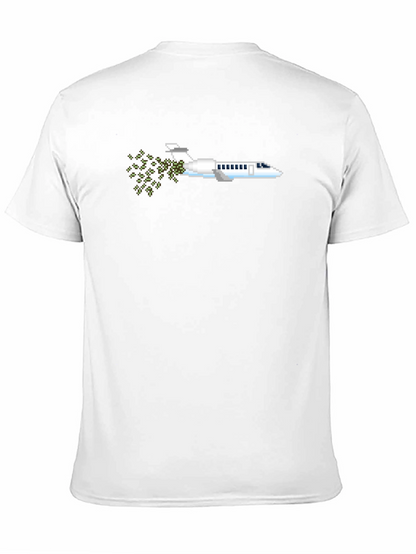 Pixel Art Airplane T-Shirt - Retro Gaming Tee