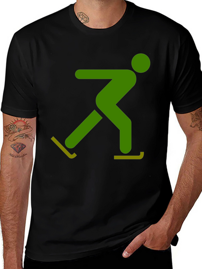 Skater Graphic Tee - Black Casual Shirt