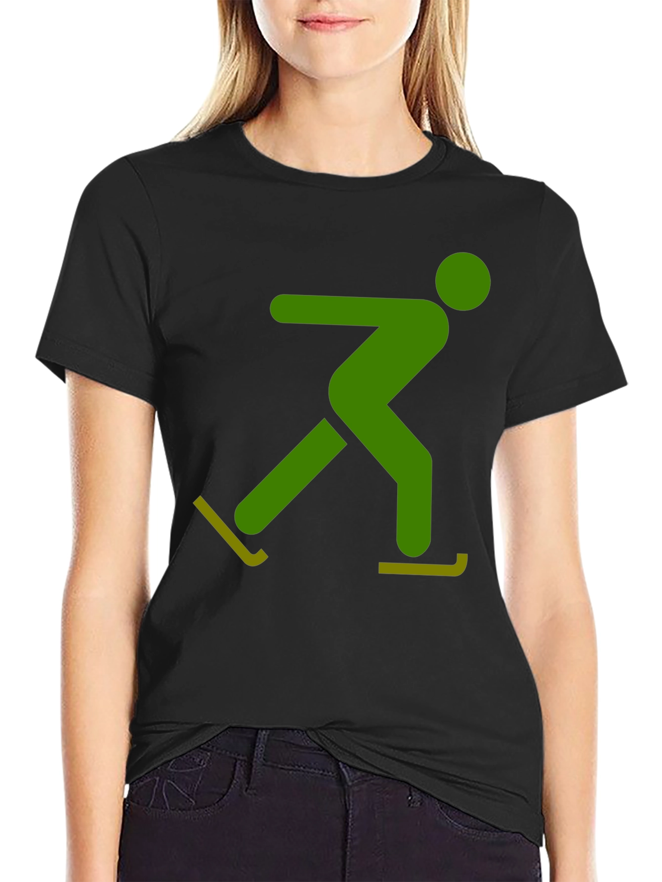 Skater Graphic Tee - Black Casual Shirt