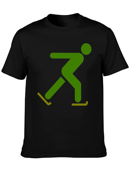 Skater Graphic Tee - Black Casual Shirt