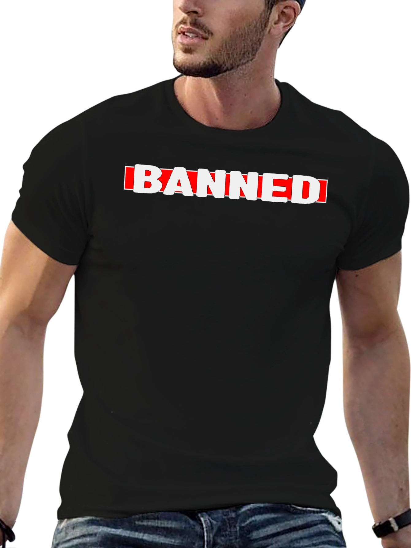 Banned Graphic Tee - Bold Statement T-Shirt