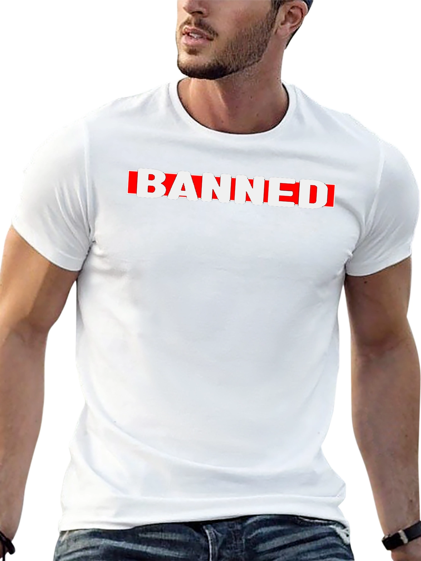 Banned Graphic Tee - Bold Statement T-Shirt