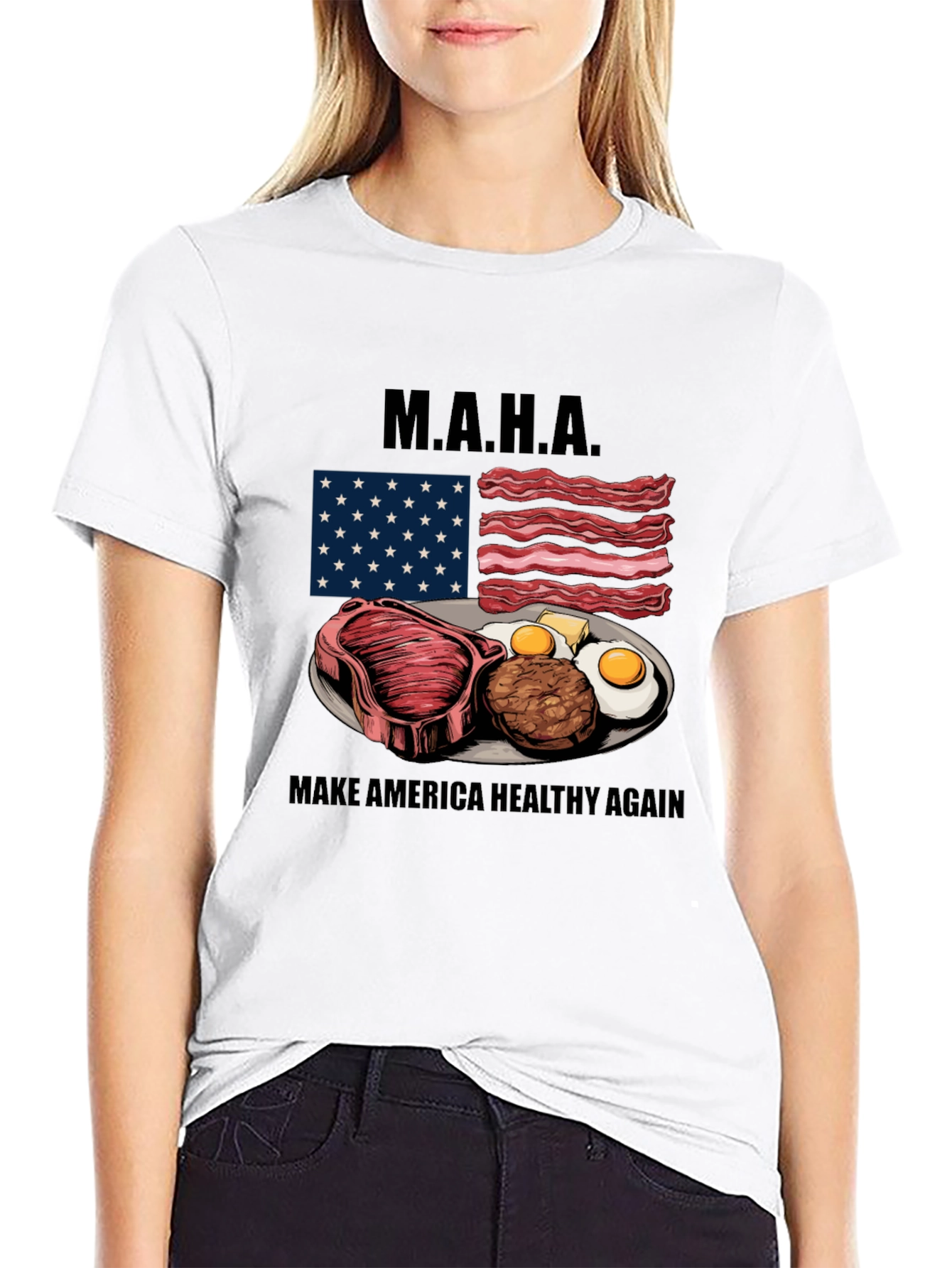 MAHA Make America Healthy Again Funny T-Shirt