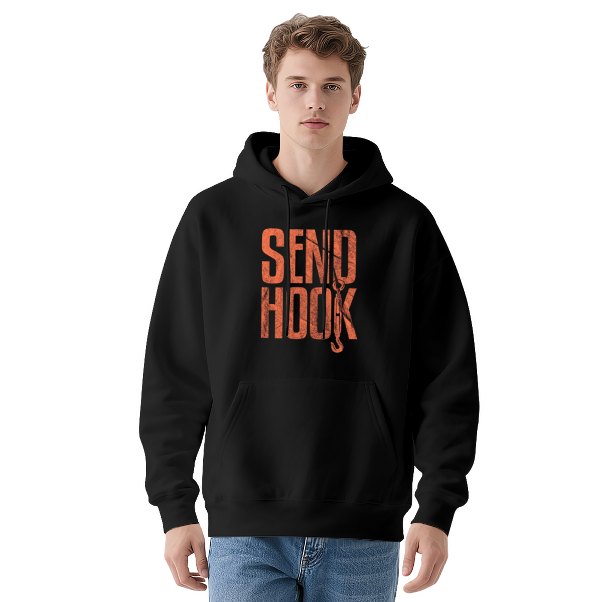 Send Hook Funny Fishing Hoodie