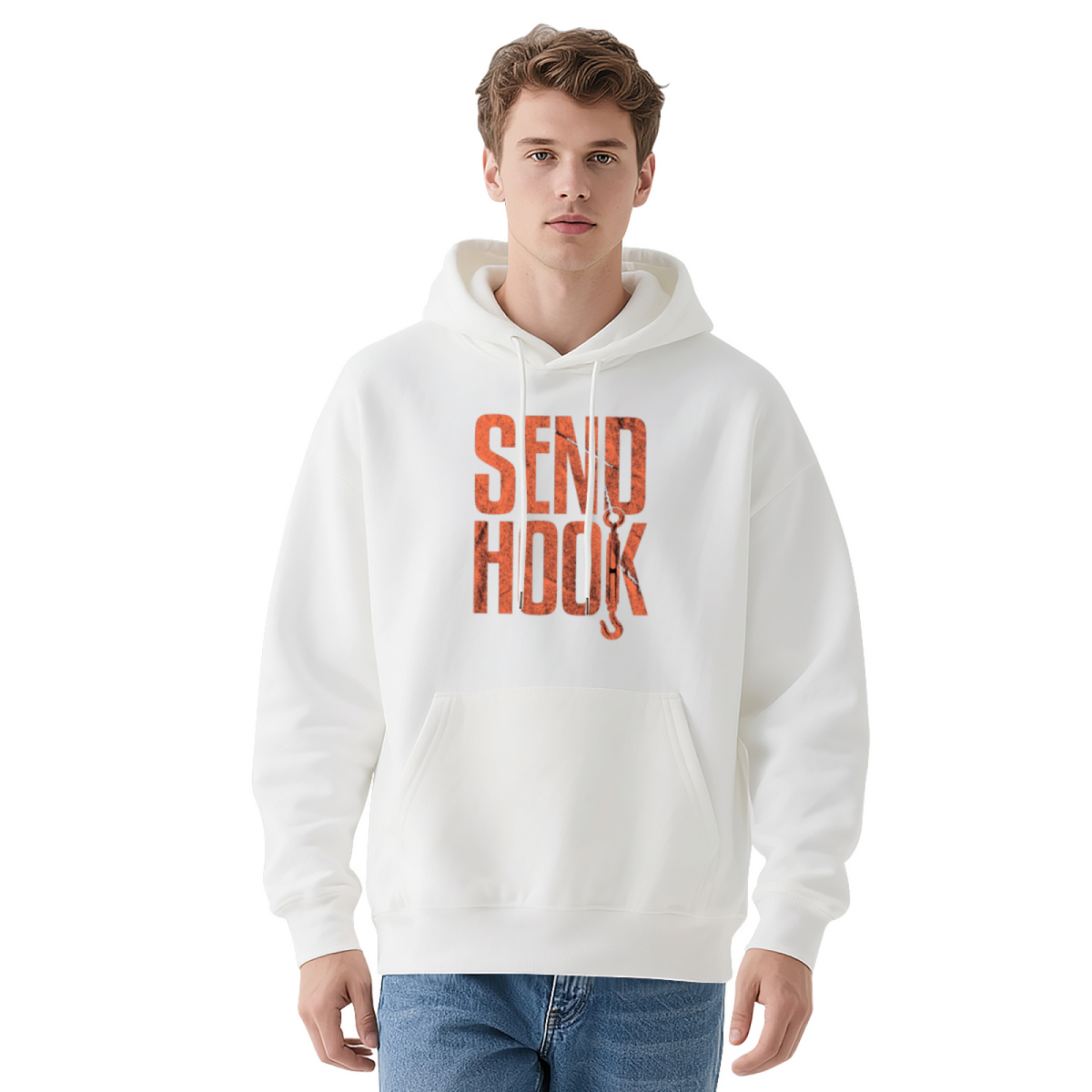 Send Hook Funny Fishing Hoodie