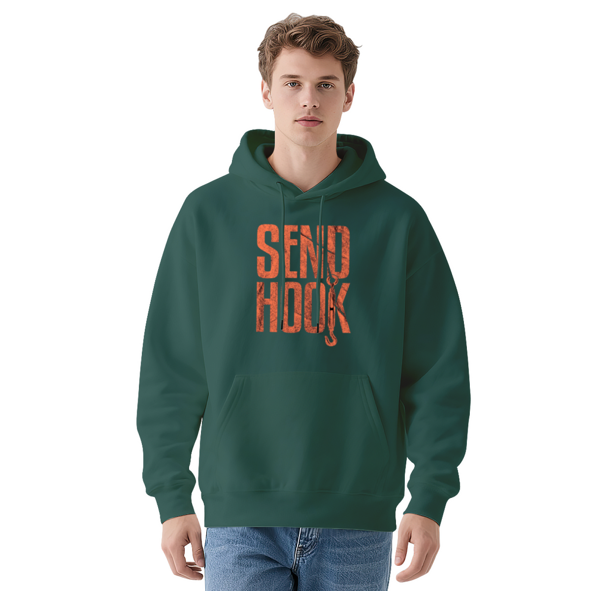 Send Hook Funny Fishing Hoodie