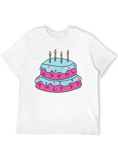 Birthday Cake Graphic Tee - Fun & Festive T-Shirt