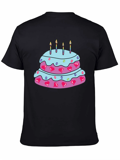 Birthday Cake Graphic Tee - Fun & Festive T-Shirt
