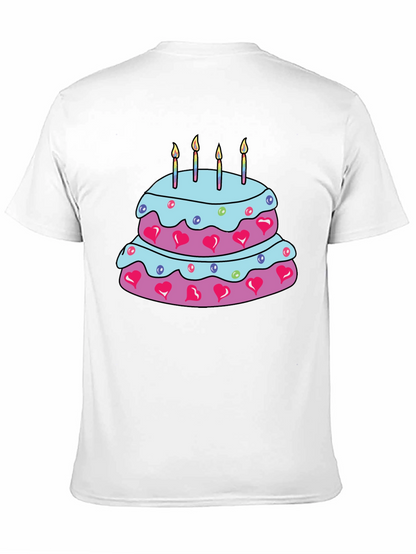 Birthday Cake Graphic Tee - Fun & Festive T-Shirt