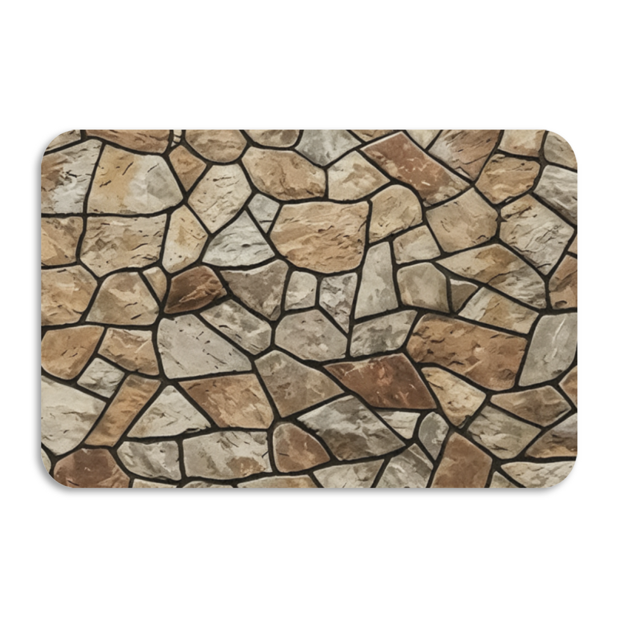 Natural Rough Stone Texture£üImitation Natural Rough Rock Stone Diatomite Mat, Retro Stone Pattern Absorbent Non?Slip Entry Bathroom Rug