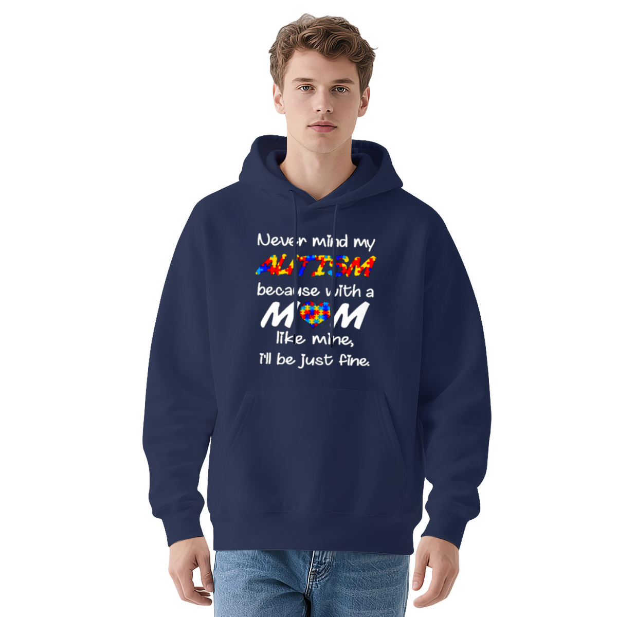 Trendy Hooded Sweatshirt - Inspirational Quote