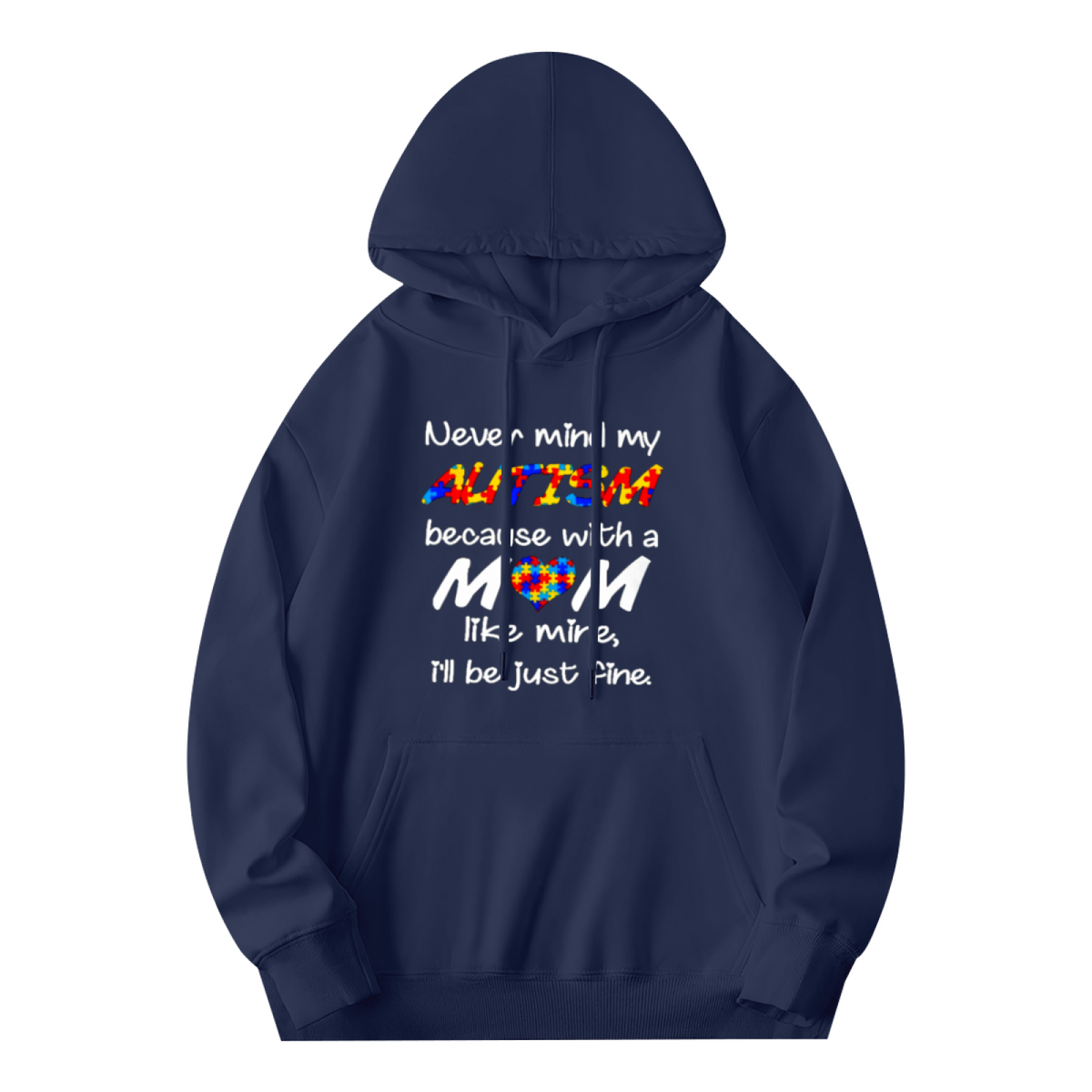 Trendy Hooded Sweatshirt - Inspirational Quote