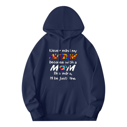 Trendy Hooded Sweatshirt - Inspirational Quote