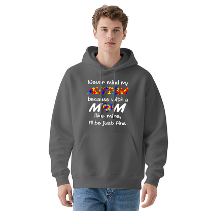 Trendy Hooded Sweatshirt - Inspirational Quote