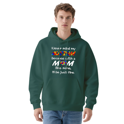 Trendy Hooded Sweatshirt - Inspirational Quote