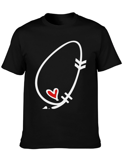 Arrow Heart Graphic Tee - Black Unisex