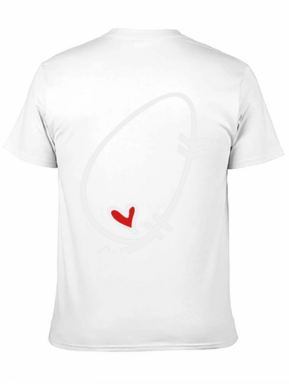 Arrow Heart Graphic Tee - Black Unisex