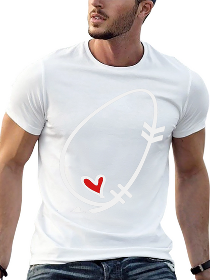 Arrow Heart Graphic Tee - Black Unisex
